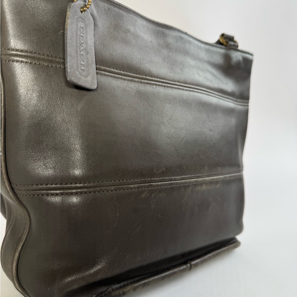 Dark Brown Leather Shoulder Bag